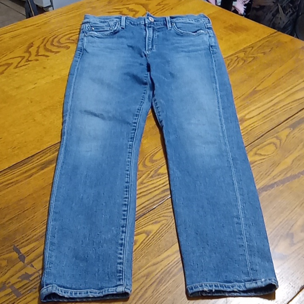 CITIZEN OF HUMANITY Jeans Womens 28 BLUE ROCKET CROP HIGH RISE Preowned Skinny ?